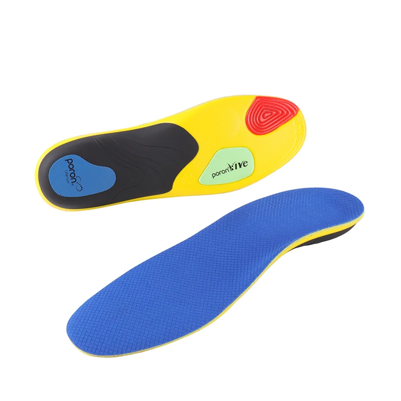 
Functional polyurethane shock absorb foot care pu poron anti-slip wholesale shoe sport insoles 