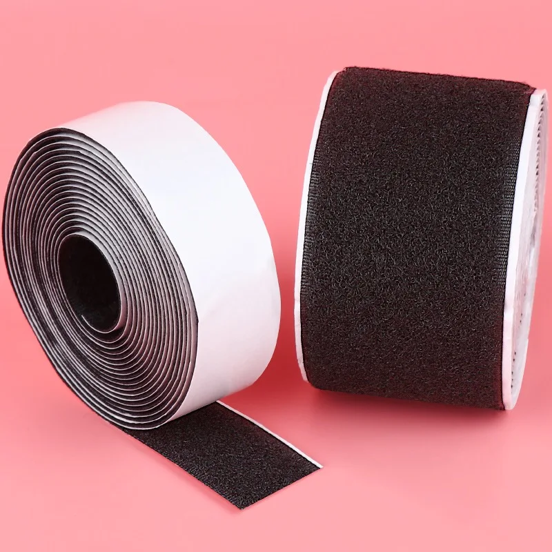 Self-adhesive ring strap Self-adhesive stretch hook-and-loop fastening strap custom size Nylon cloth Velcro loop on one side