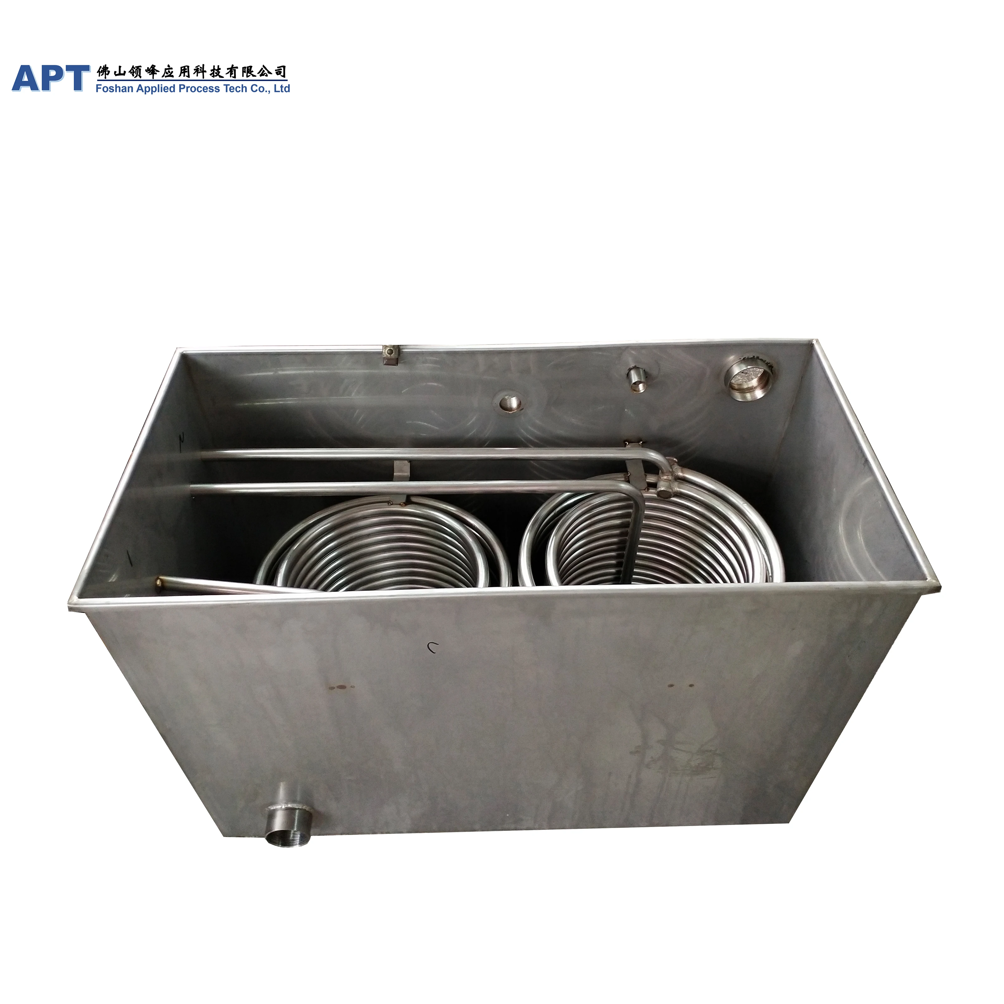 
Double system 5+5HP Manufacturer industrial stainless steel water tank heat exchanger for Laser Chiller 
