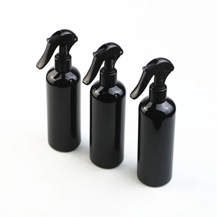 Custom PET Plastic Trigger Spray Mist Bottles. 100/200/250/300/500 ml Plastic PET mist fine bottle With Black Trigger Spray Cap