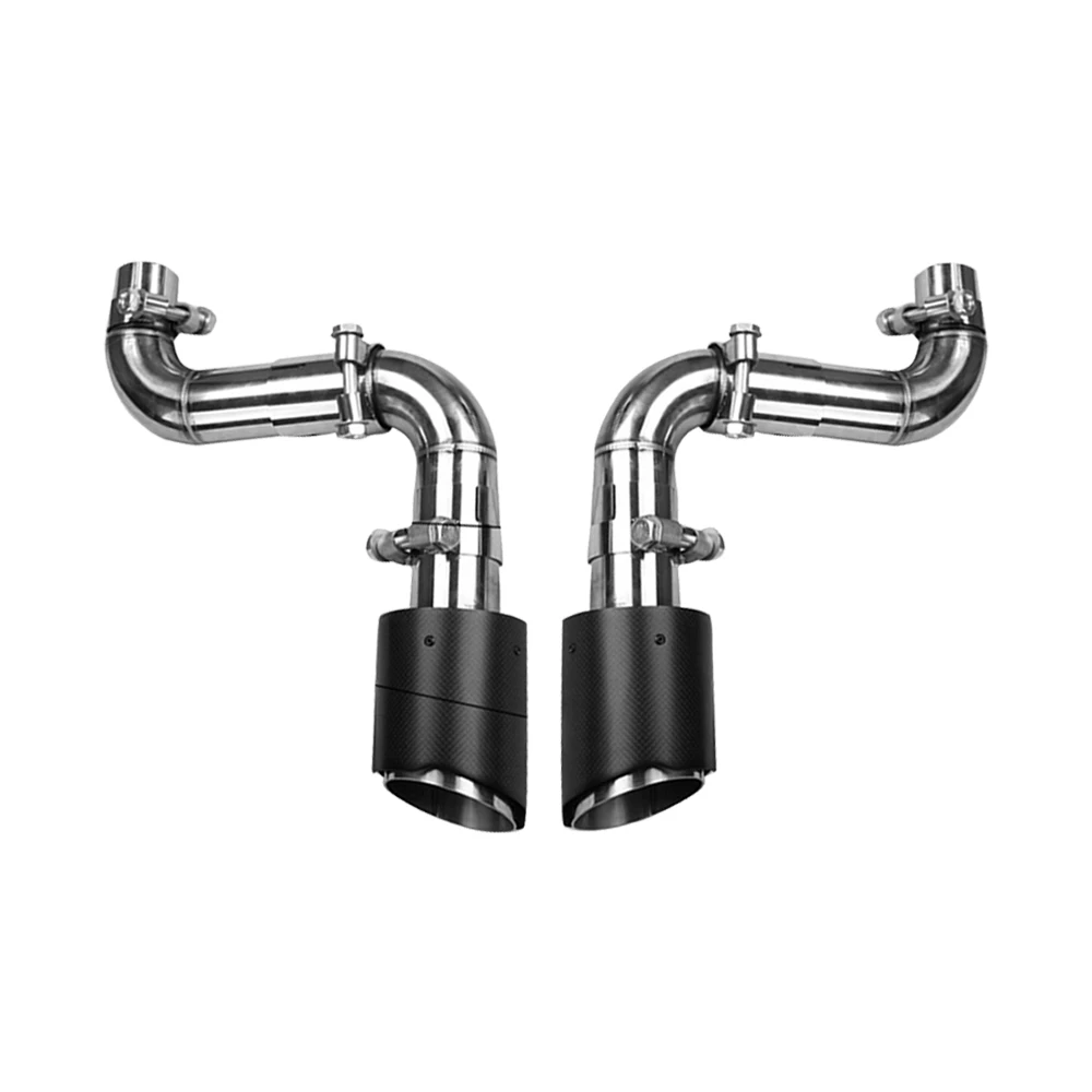 Автомобильные выхлопные наконечники две трубки/углеродное волокно для Honda Civic 2016-2018