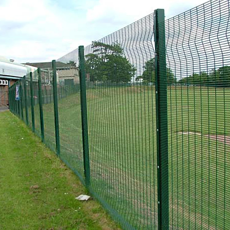 Pvc coated 358 wire mesh fence Hot-dip galvanized anti-climbing fence Plastic coated Security mesh fence