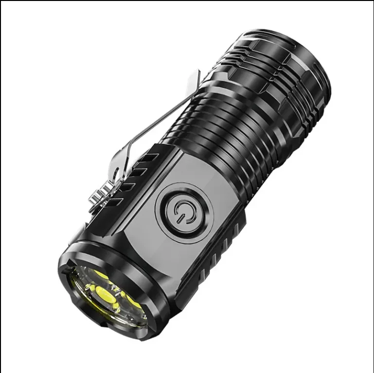 Высокое качество 3 LED мини-18350 алюминиевый сплав фонарик водонепроницаемый с магнитной зарядкой для пеших прогулок и кемпинга