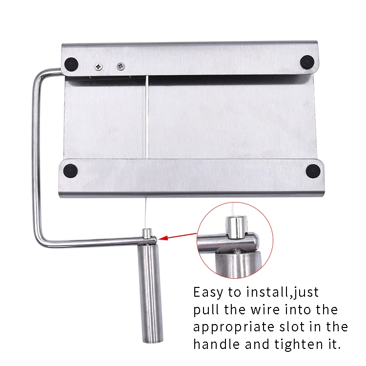 
Hot sale wholesale cheap price stainless steel manual cheese wire block slicer cheese cutter 