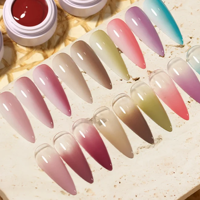 Solid-Cream Paint Nails Polish Gel High Pigmented Gel Nails Polish For Home