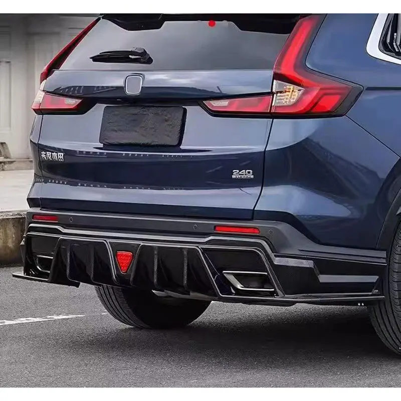 carbon fiber car rear bumper spoiler tail lip protection for honda crv cr-v 2023 2024 2025 exterior accessories auto para kit