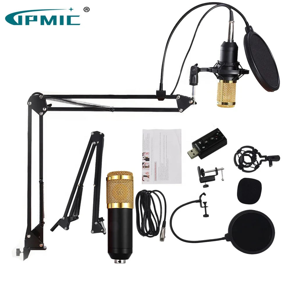 
BM 800 Studio Microphone Multifunctional Wired Cardioid Mic For Sound Recording Professional Condenser bm800 Microphone 