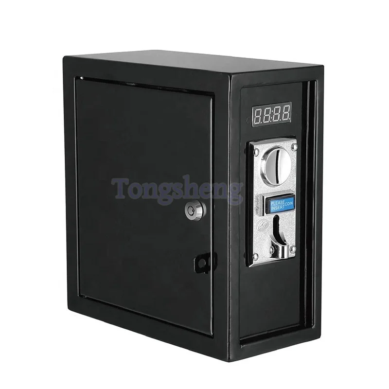 High Quality Coin Operated timer Control Box with multi coin acceptor for water vending  machine Black 220V time controller box
