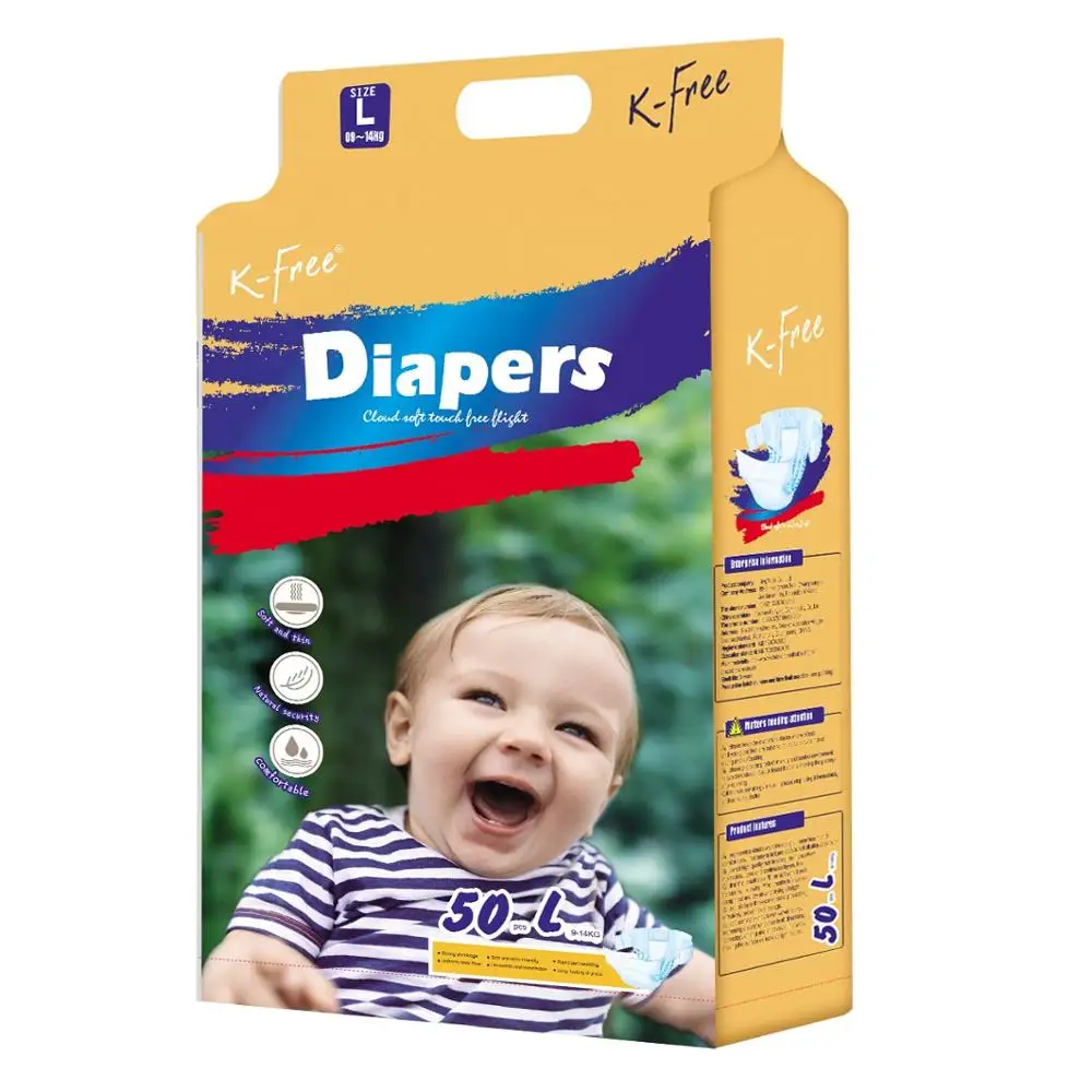 Прямая продажа с завода биоразлагаемых органических мягких бамбуковых детских подгузников Oem MOQ 1 коробки