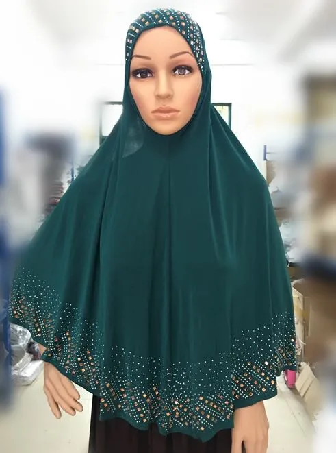 2020 new design gold stones and crystals muslim hijab women prayer hijab XDH053