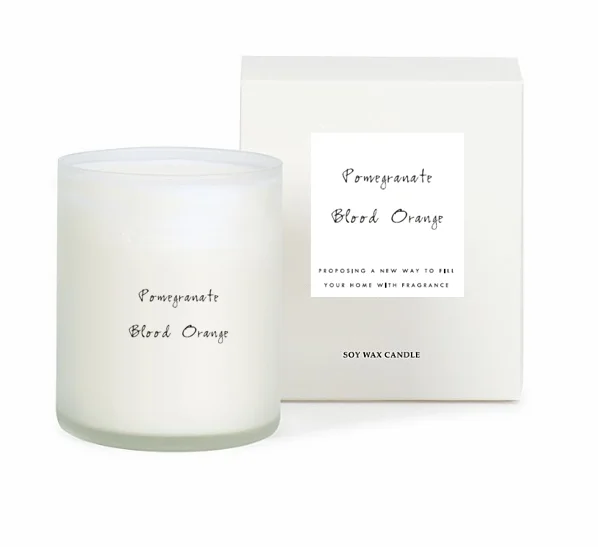 Home Decoration Custom Soy Wax Glass Jar Scented Candle Glass Jar Candle Luxury Private Label Soy Candles Scented