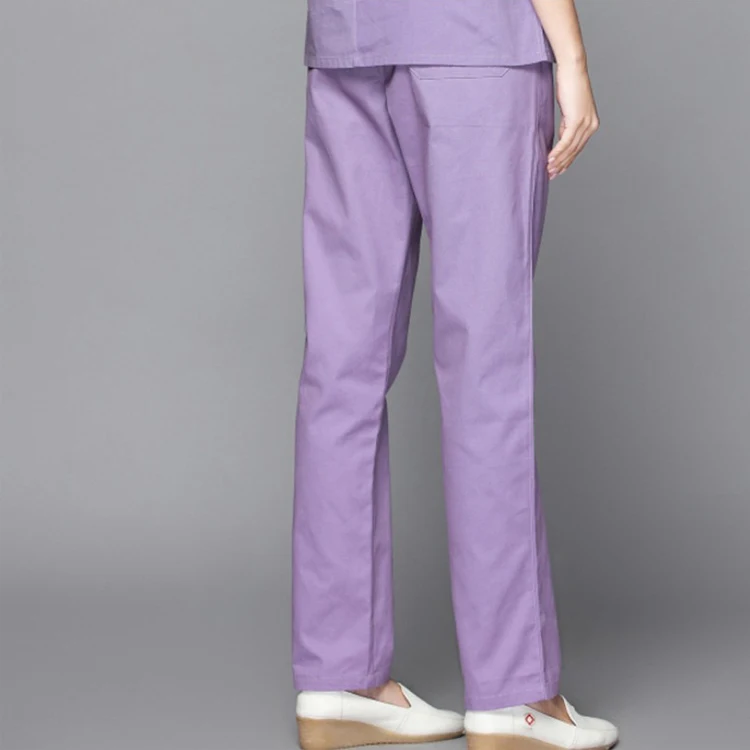 
OEM Factory Ladies New Style Fashionable V-neck Button Closure Nurse Hospital Uniform Women 