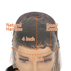 300% Rose Wavy Bouncy Highlight P4/30 Curly Human Hair Wig 13x4 Lace Frontal 16-24Inch Vietnamese Hair Wig With Baby Hair