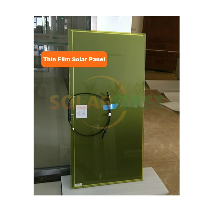 Solarfirst Double Glass Module 10% Transparent 61W 69W Thin Film Solar Panel