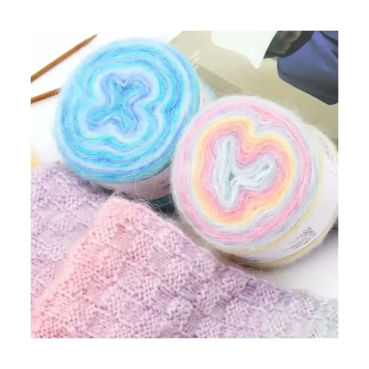 
Factory Wholesale Newest Soft Comfortable Autumn And Winter Hand Knitting Mohair Knitting Yarn 