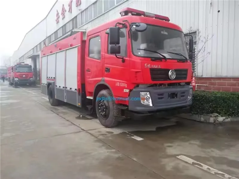 Monitor range 60 meters dongfeng remote control robot arm water foam tower fire fighting truck
