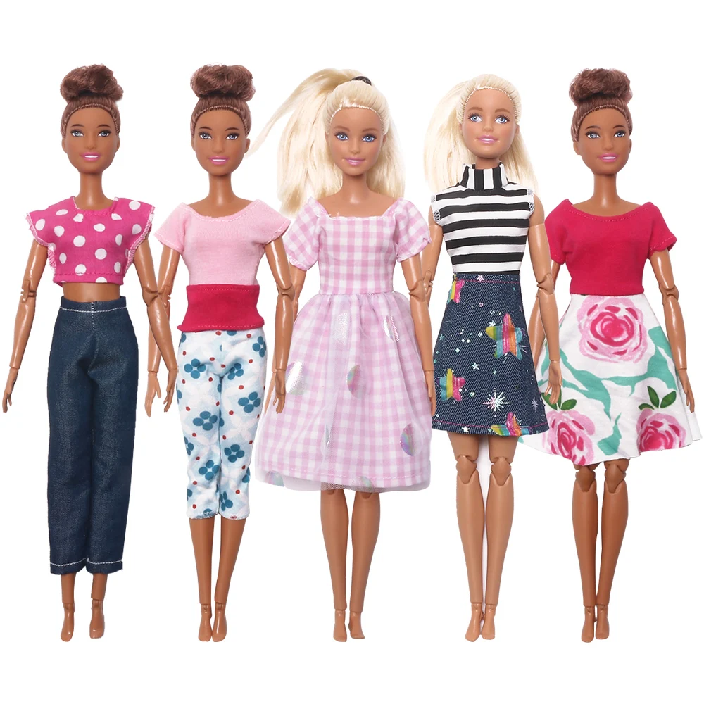 
New Fashion Design Princess Dress Pants Skirt Doll Clothes Accessories Party Dress Girl Toys For Barbie Doll Dress 