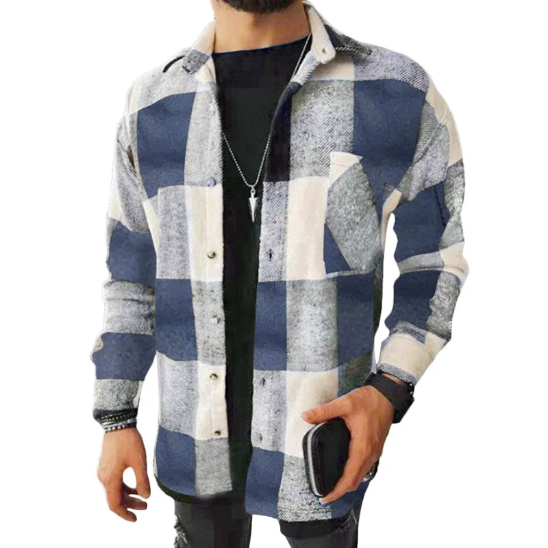 Wholesale Extra High Quality Polyester Spring Autumn Winter Long Sleeve Multi-color Design Casual Shirt For Men