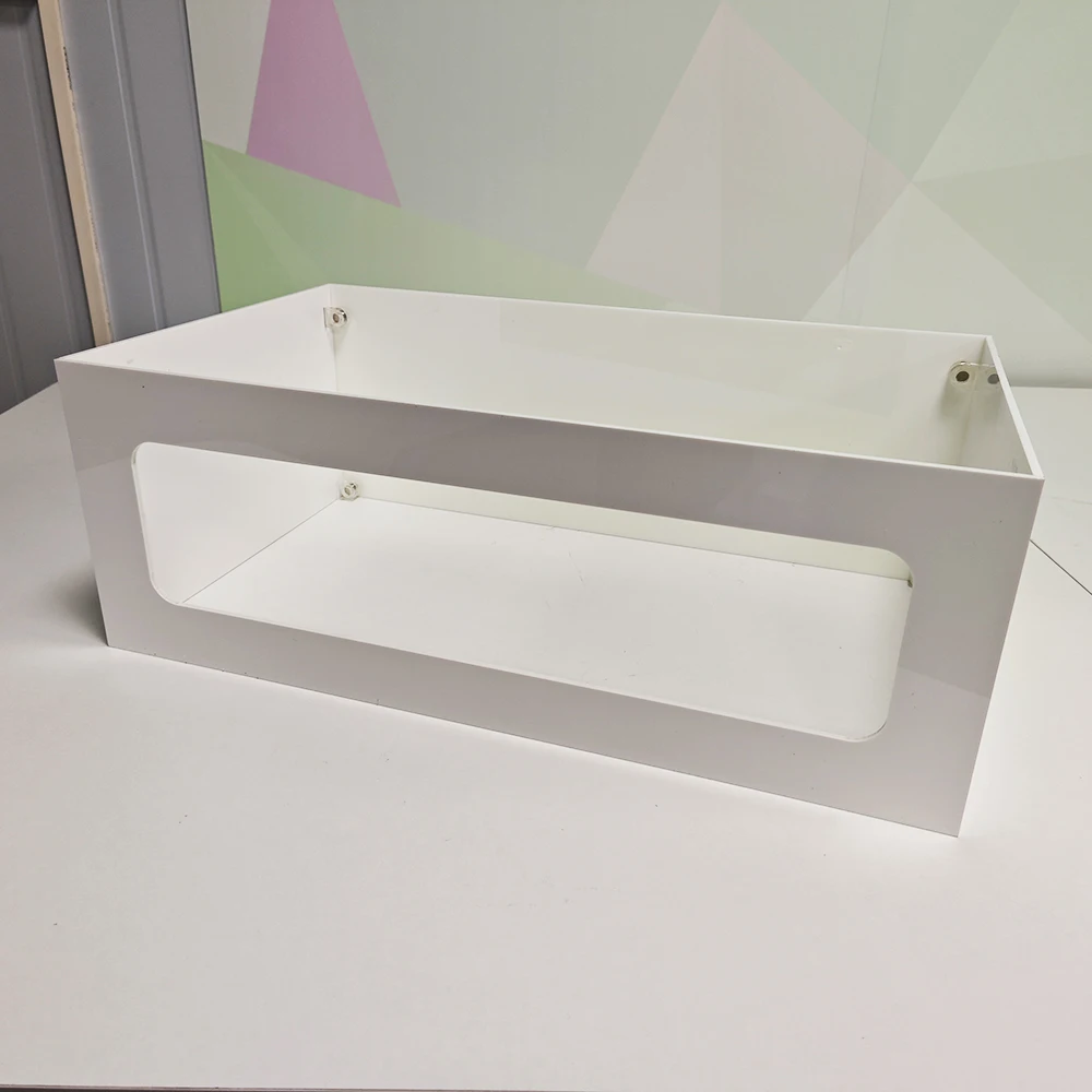 Elegant Chafing Guard Chafer Dishes Stand Cover Resistant White Acrylic Chafing Dish Cover