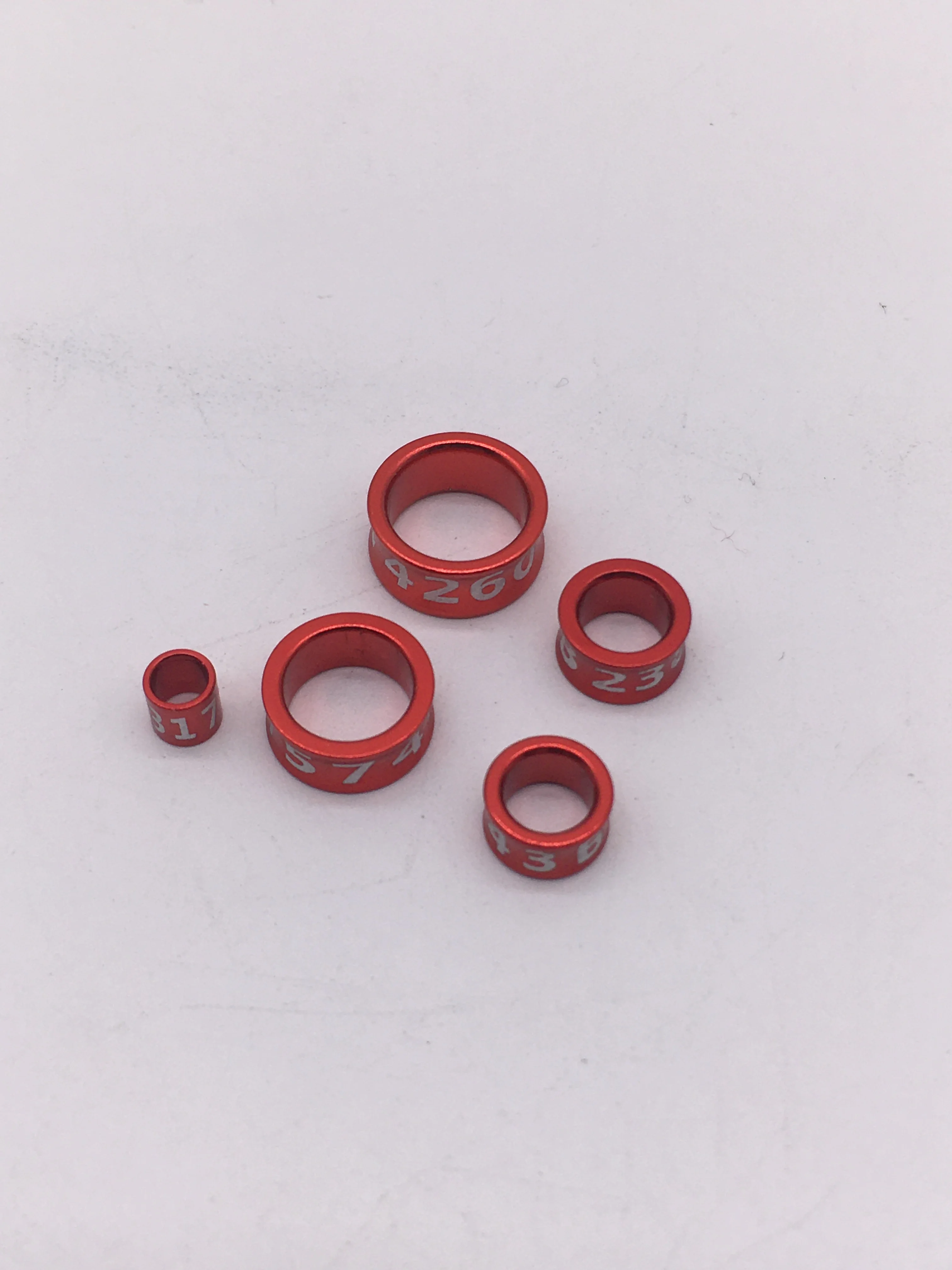 Parrot Foot Ring Baby Bird Identification Ring Electroplated Alloy Closing Ring