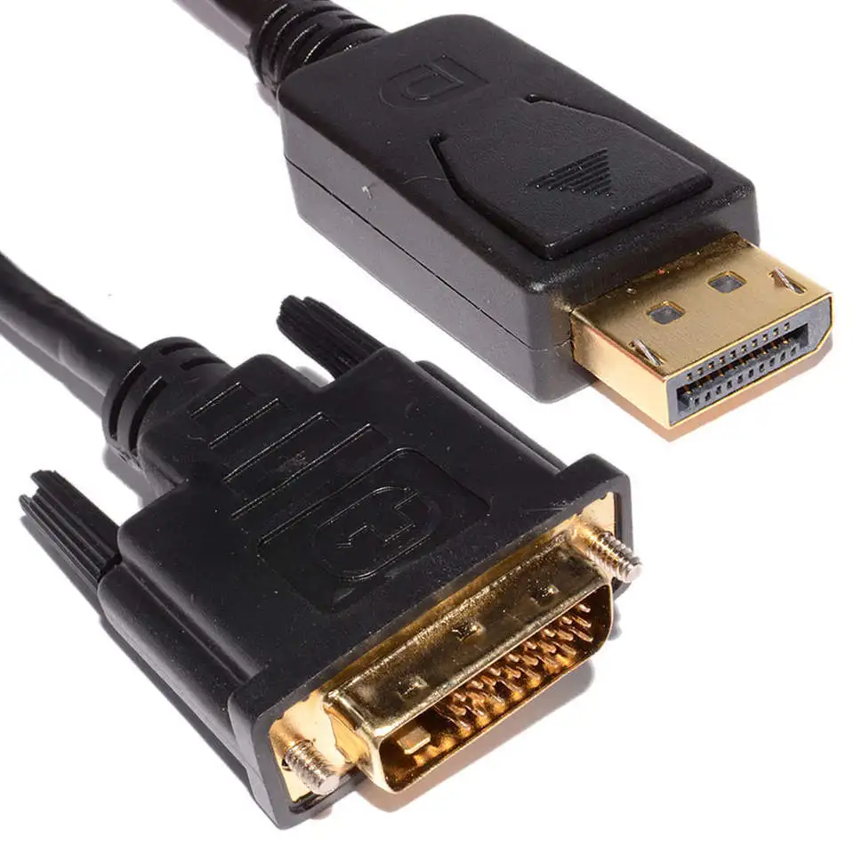 3 meters Gold Plated Display Cable assemblies for HDTV PC Monitor LCD