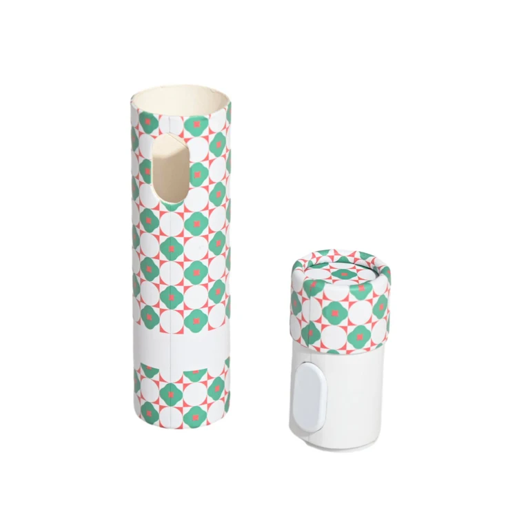 Wholesale Child Proof Cylinder Cardboard Cartridge Box Custom Tube Packaging Puffs Paper Box
