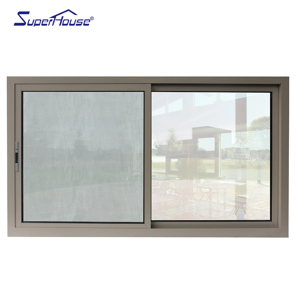 Wholesale Price Aluminium Glass Sliding Window USA Standard Double Glazing Aluminium windows and Door