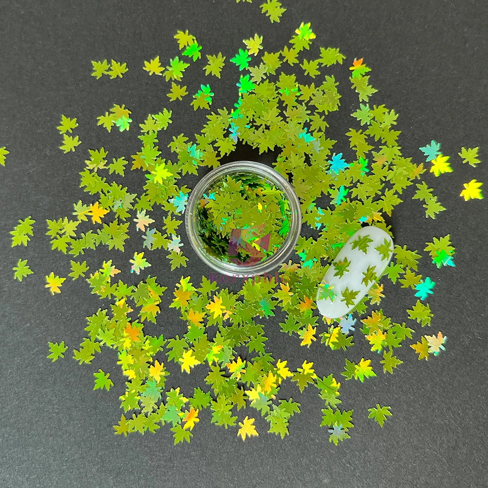 Wholesale Holographic Fall Leaves Nail Art Glitter Autumn Decorations