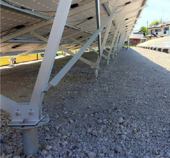 SOEASY Panel Pole Mount Adjustable Solar Mounting System Earth Ground Screw Anchor