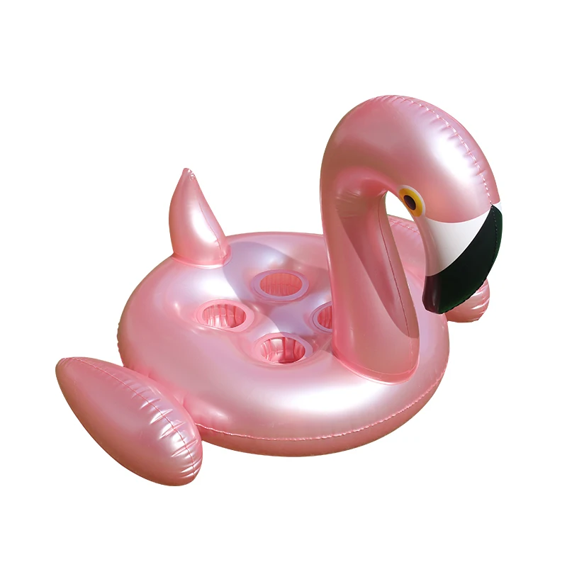 Flamingo Inflates Coasters Inflatable Drink Holder Float Coasters Swimming Cup Holder With 4 Holes For Juice Beer