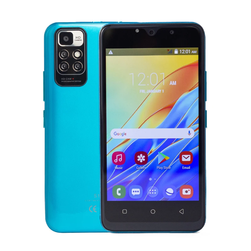 S10 5.0 inch 1.3 Hz Quad Core 3GB+64GB 3000mAh 2+8 MP Android 9 Dual Sim Cheap Customized OEM Smart Mobile Phone