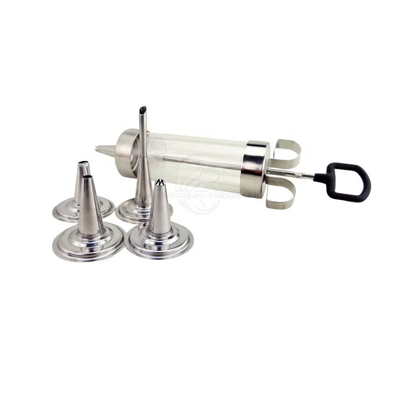 Cake Decorating Syringe Plunger Dessert Cream Pastry tips Gun/Kit Baking Tools Puff Decorating Mouth