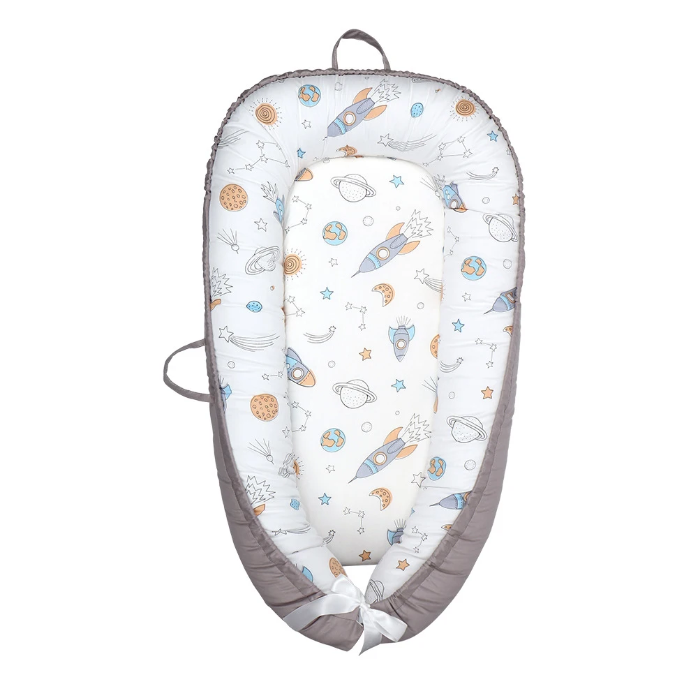 Cotton portable new born baby nest 100% cotton fabric baby crib baby bed in bed