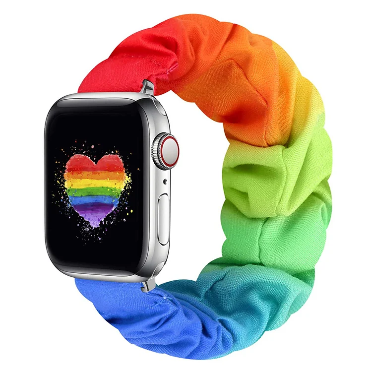 
Colorful apple watch band gorgeous compatible with elastic shrinking apple series 6 5 4 3 SE apple watch band 