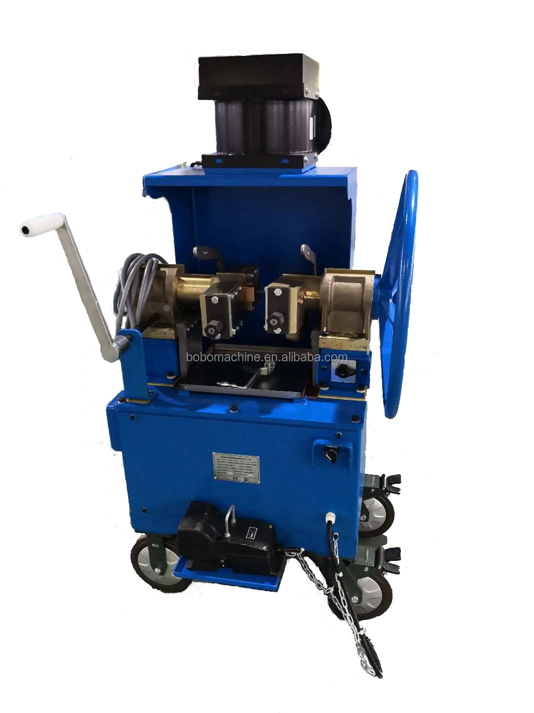 Hydraulic automobile blockade stainless steel wire rope flat cone cutting fuse machine