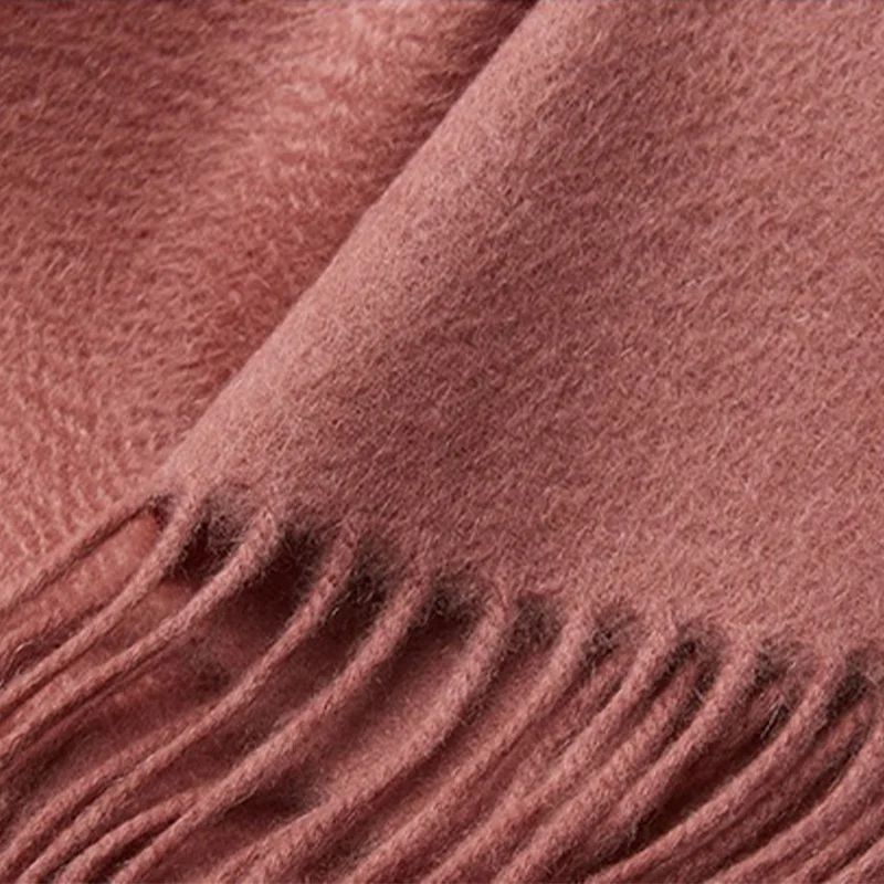 Fashion Designer Cashmere Scarves With Tassels Solid Color Pashmina Scarf Luxury Scarf Cashmere