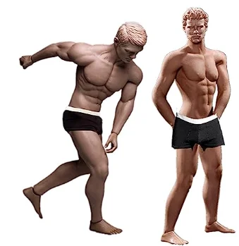 1/6 Scale Muscle Man Action Figure Body 12 Inch Super Flexible Collectible Figure Dolls