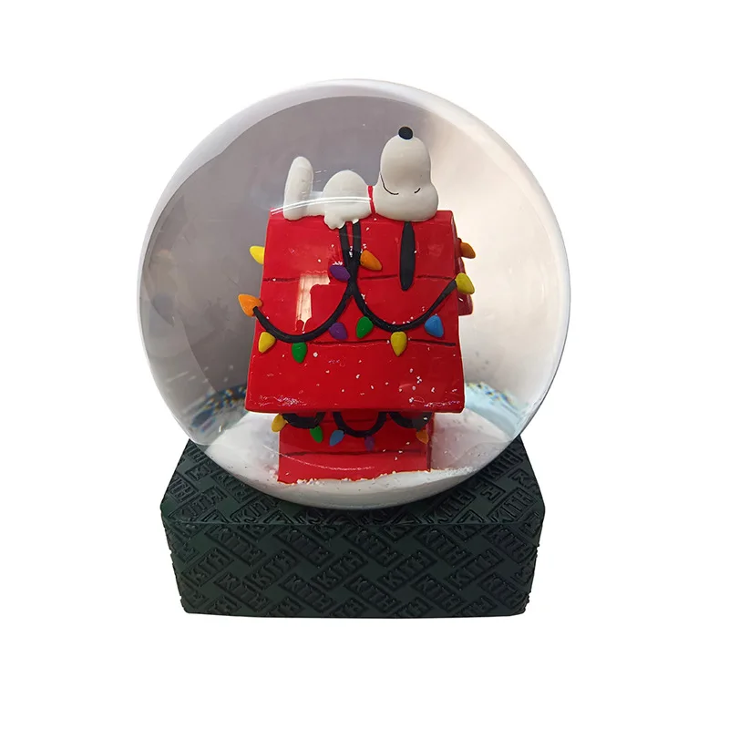 Custom Resin Souvenir Water Globe Glass Cover Christmas New Year Gift Resin Crafts Brand Custom Snow Globe