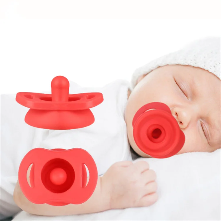 Wholesale BPA Free Safe Retractable Infant Nipple Baby Food Grade Silicone Pacifier with PP Box Standard Silicon Baby Eating 14g