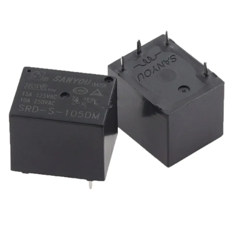 100%Original New SANYOU Relay SRD-S-105DM SRD-S-112DM SRD-S-124DM 4-pin T73 10A 5VDC 12VDC 24VDC Power Relay