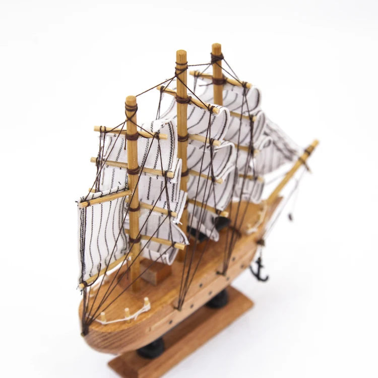 Tall Ship Miniature Marine Wood Maritime Boat Nautical Sailing Ship Home Desk Decoration Decor Crafts Wooden Boat Models