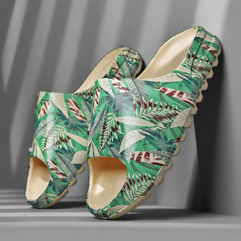 2021 модные мужские сандалии Yezzy, высококачественные мягкие пляжные шлепанцы Yeezy, оптовая продажа мужских сандалий