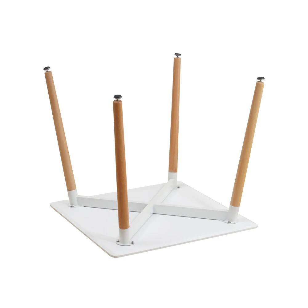 Роскошный современный обеденный стол для кухни в скандинавском стиле, итальянский дизайн, деревянный квадратный обеденный стол из МДФ с деревянными ножками