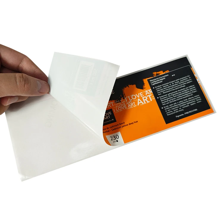 custom PVC/PE/PET Material Paint Labels square self adhesive waterproof bottle packaging printing labels sticker with logo