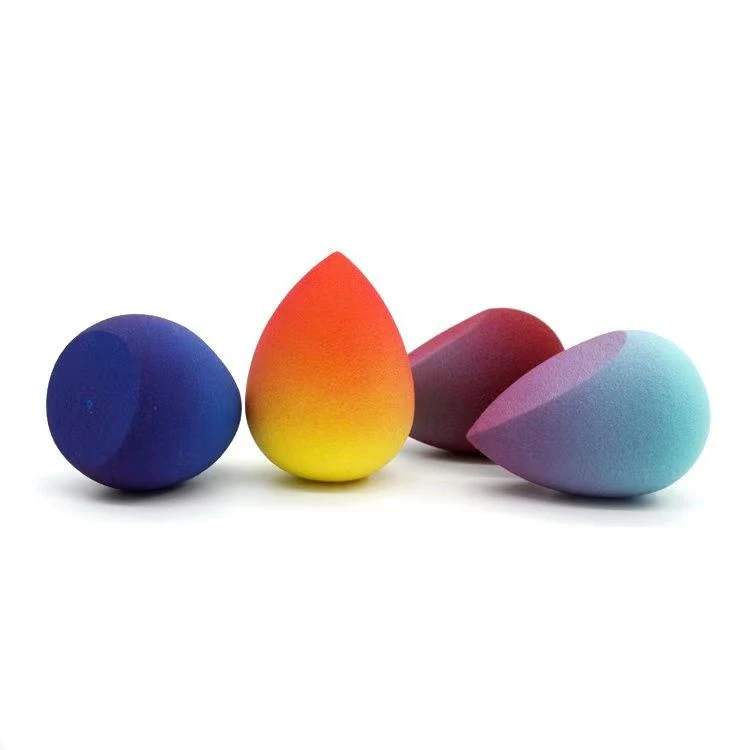 2021 Top Seller Gradient Color Makeup Foundation Sponge Multifunctional Teardrop/waterdrop Makeup Sponge Puff Face Sponge