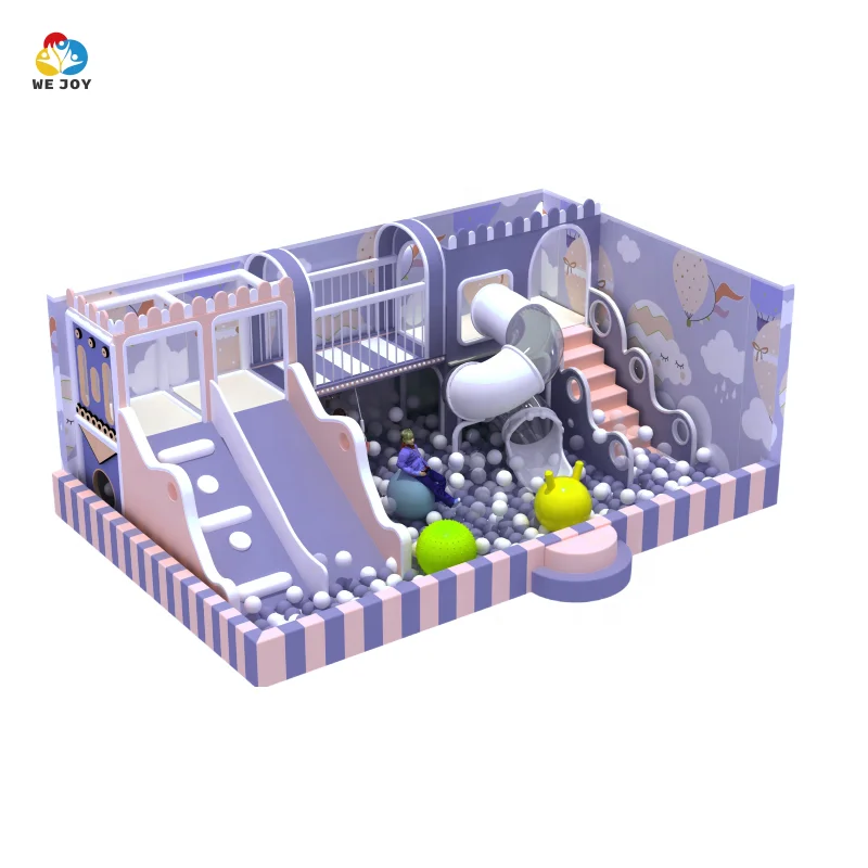 Small playground soft play set with soft playen and ball pool for baby and toddlers