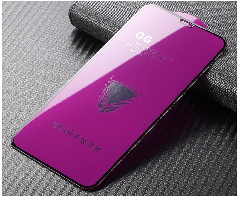 Золотой защитный чехол с ОГ защита для экрана из закаленного стекла iphone 11 pro Max Защитная пленка экранов XR X XS 6 6s 7 8 plus защитное стекло