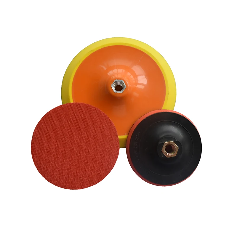 round hook and loop backing pad car polishing pads used with sanding discs