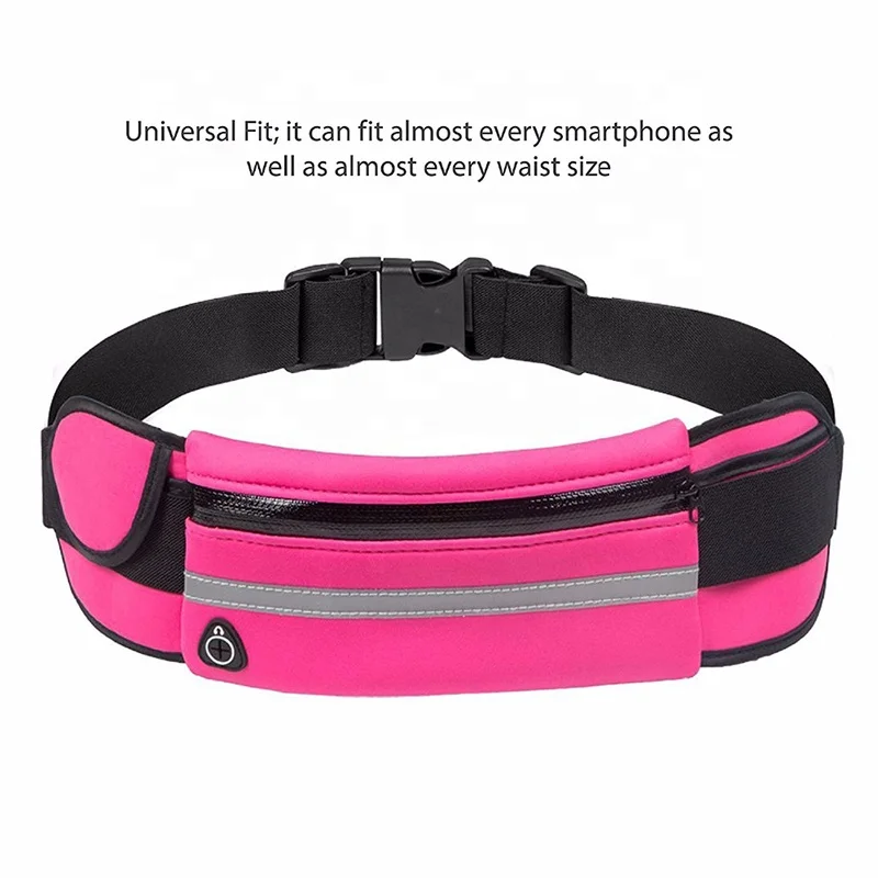 Running Belt with Adjustable Elastic Strap,Lightweight Waist Pack for Running Walking and Other Outdoors