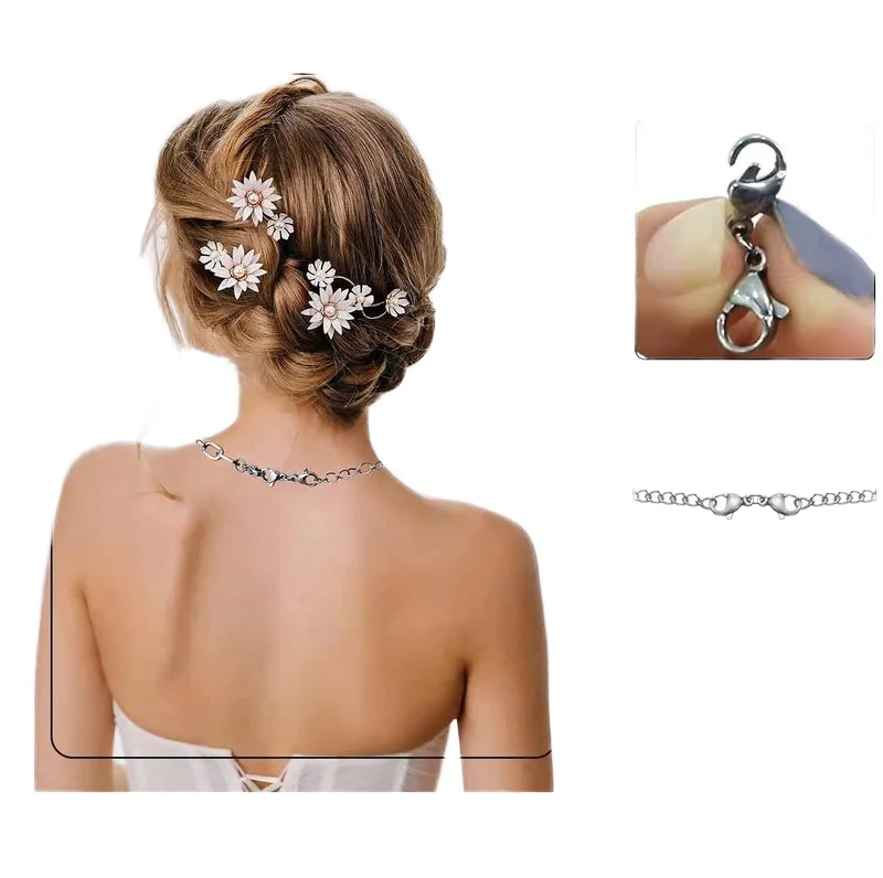 Double Lobster Clasp Extender Double Claw Connector Bracelet Extension Clasp Small Bracelet Extender Necklace Shortener Clasp